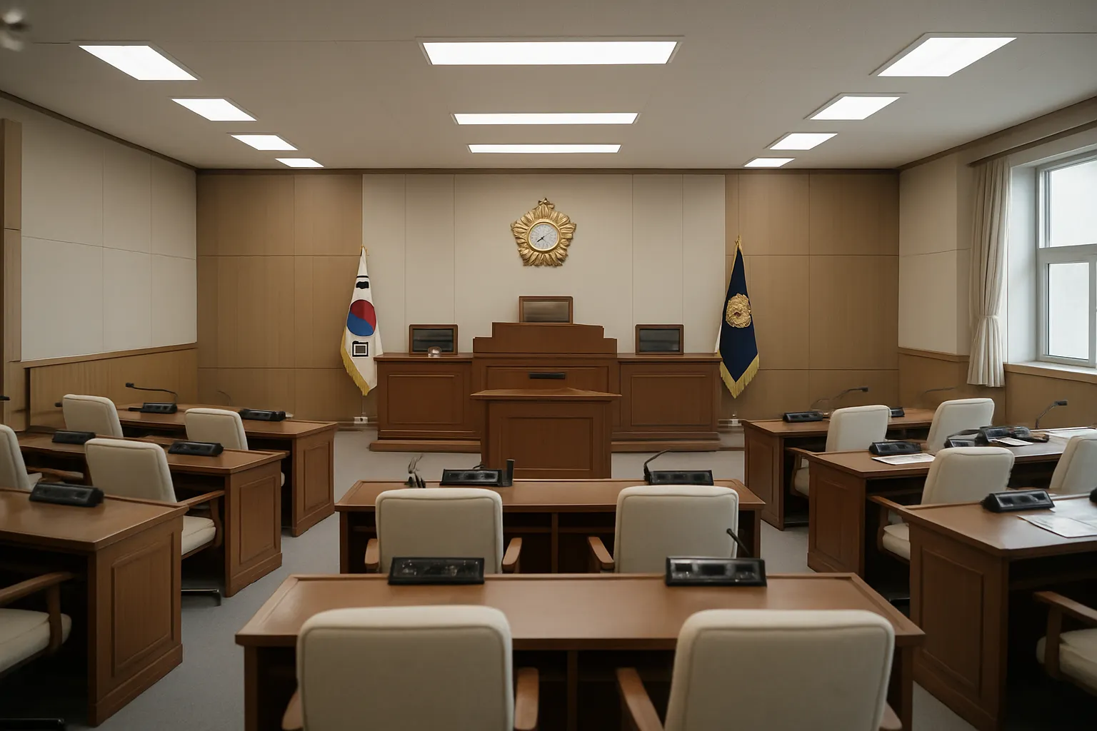 아산시의회 본회의장 전경