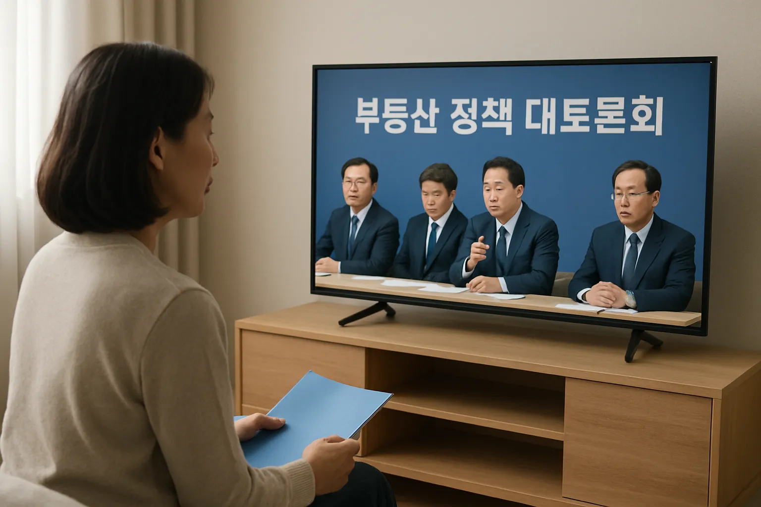 부동산 정책 대토론회 뉴스 화면