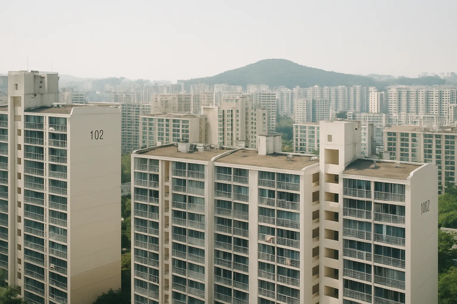 서울 아파트 단지 전경