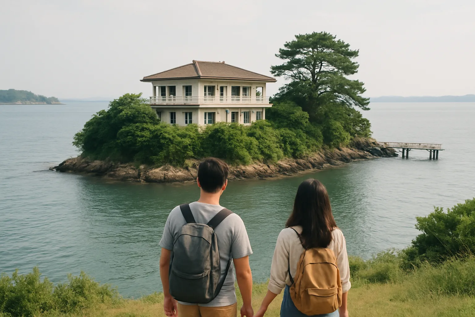 거제 저도 청해대 전경